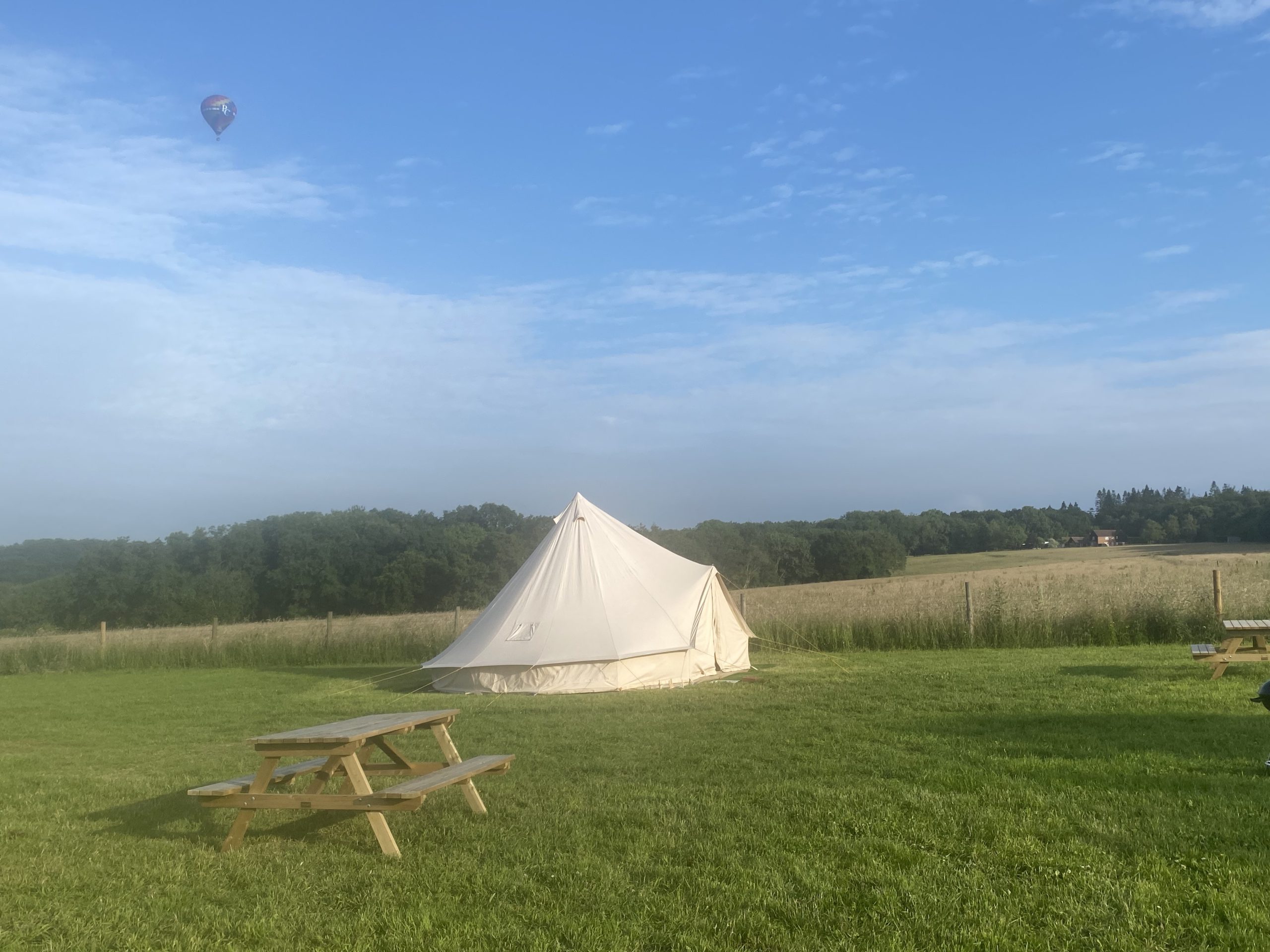 5m bell tent (Whiteleaf) view